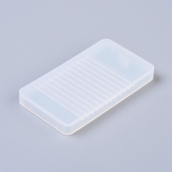 Washboard Silicone Molds, Resin Casting Molds, For UV Resin, Epoxy Resin Jewelry Making, White, 69x39x8mm, Inner Size: 35x65mm