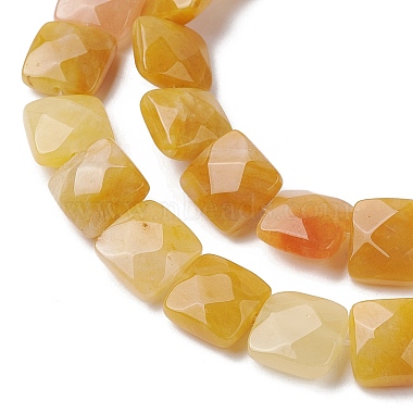 topaze naturelles perles de jade de brins(G-K359-B10-01)-4