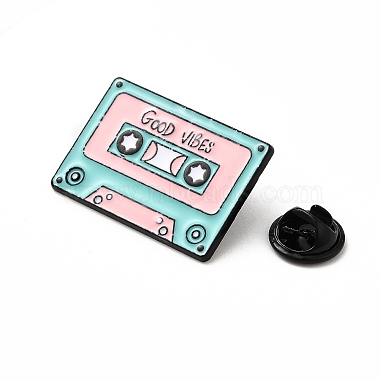 Kassette mit Wort-Good-Vibes-Emaille-Pins(JEWB-I025-02C)-3