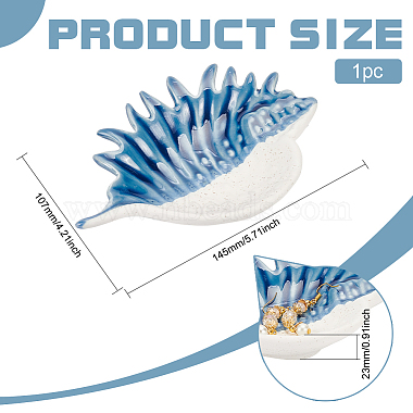 巻き貝形の陶器製ジュエリープレート(AJEW-WH0083-92A)-2
