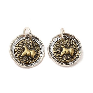 Antique Silver Lion Brass Pendants