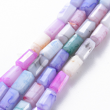 Mixed Color Cuboid Glass Beads