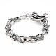 Bracelets de chaîne en alliage pour hommes(BJEW-N015-005)-1