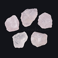 Natural Rose Quartz Beads, Nuggets, No Hole/Undrilled, 10~41x15~30x12~22mm(G-S320-10)