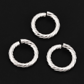 304 Stainless Steel Jump Ring, Open Jump Rings, Silver, 13x2mm, Inner Diameter: 9mm, 12 Gauge 