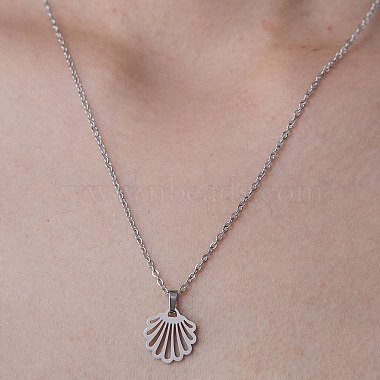 Shell Shape 201 Stainless Steel Necklaces