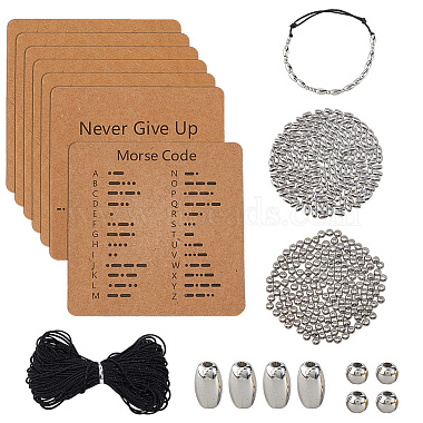 DIY-Morsecode-CCB-Kunststoffperlen-Armb&auml;nder-Bastelsets(DIY-DC0003-90B)-1