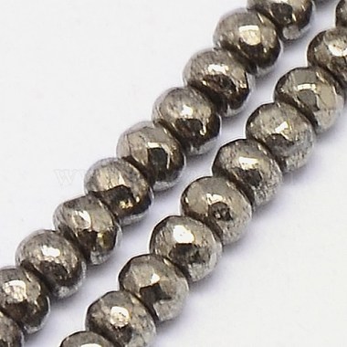 Natural Pyrite Beads Strands(G-L051-3x2mm-01)-2