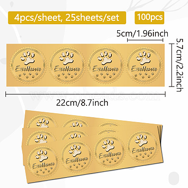 Self Adhesive Gold Foil Embossed Stickers(DIY-WH0575-014)-2