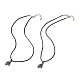 Ensembles de colliers pendentif main en alliage de placage de crémaillère(NJEW-B081-12)-3