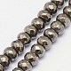 Natural Pyrite Beads Strands(G-L051-3x2mm-01)-2