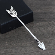 Alloy Hair Sticks, Hair Accessories for Woman Girls, Arrow, Antique Silver, 148x21mm(PW-WGDC304-01)