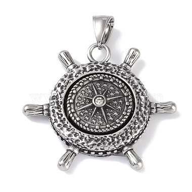 Antique Silver Sun 316 Surgical Stainless Steel Pendants