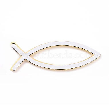 (Defective Closeout Sale: Scratched)Waterproof 3D Jesus Fish ABS Plastic Self Adhesive Stickers(AJEW-XCP0002-03)-2
