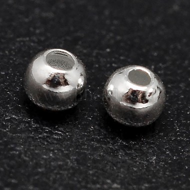 Silver Round Sterling Silver Beads