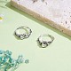 2Pcs 2 Style Alloy Snake with Rose Open Cuff Rings Set(JR932A)-4