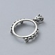 925 Sterling Silver Pendant Cabochon Settings(STER-WH0061-95B)-2