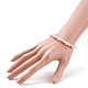 Pulsera deslizante con cuentas de perlas naturales para mujer.(BJEW-JB08330-02)-3