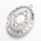Подвески латуни медальон(X-KK-N0116-054P)-2