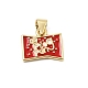 Brass Enamel Pendants(KK-CBACA9B-02B-G)-1