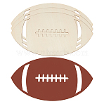 Unfinished Wood Cutout Chips, Rugby, BurlyWood, 335x195x3mm(WOOD-WH0050-071)