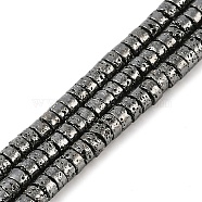 Electroplated Synthetic Non-Magnetic Hematite Beads Strands, Disc, Heishi Beads, Gunmetal Plated, 2x4x2mm, Hole: 1mm, about 161pcs/strand, 15.98''(40.6cm)(G-U003-16B)