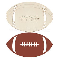 Unfinished Wood Cutout Chips, Rugby, BurlyWood, 335x195x3mm(WOOD-WH0050-071)