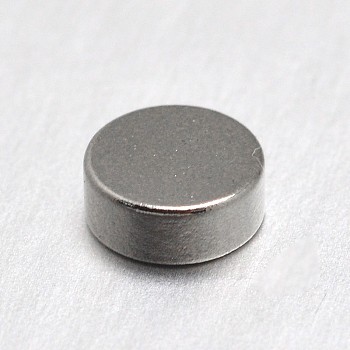 Small Circle Magnets, Button Magnets, Strong Magnets Fridge, Platinum, 6x2mm