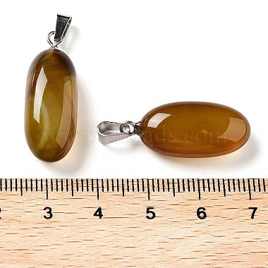 pendentifs teints en agate naturelle(G-Q016-03J)-3