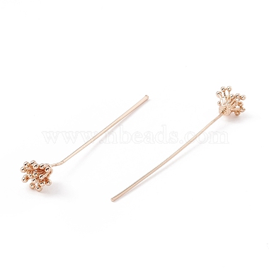 Brass Flower Head Pins(KK-G413-04KCG)-3