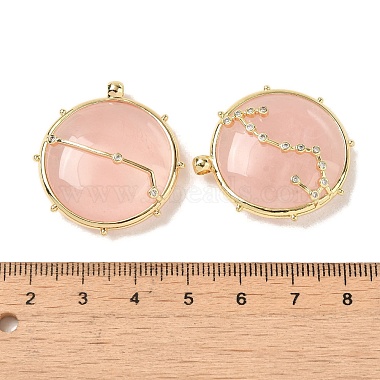 Constellation Natural Rose Quartz Pendants(G-A300-D)-3