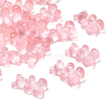 13mm Pink Bear Resin Cabochons