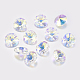 Breloques de strass en verre &agrave; facettes(RGLA-F049-8mm-001AB)-1
