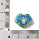Perles d'&eacute;mail de laiton de placage de support(KK-P276-43G)-3