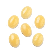 Natural Yellow Jade Cabochons, Oval, 16x12x5mm(G-G145-01B-53)