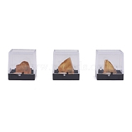Nuggets Natural Calcite, Rough Raw Stone Home Display Decorations, with Packing Box, 13~34x5~27x5~27mm, 6pcs/box(DJEW-F011-03G)