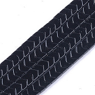 Spray Painted Non-magnetic Synthetic Hematite Beads Strands, Arrow/Chevron, Black, 5.5x6x2mm, Hole: 0.7mm, about 107pcs/strand, 16.1 inch(G-T124-06I)