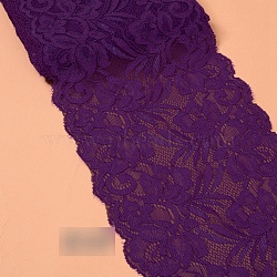 Lace Trim, Polyester Ribbon for Jewelry Making, Purple, 5-7/8 inch(150mm)(OCOR-WH0060-17E-16)