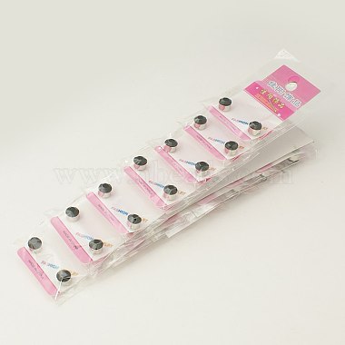 Stainless Steel Magnetic Ear Studs with Rhinestone(EJEW-I054C-03)-2