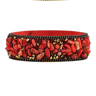 Red Gemstone Bracelets