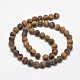 Frosted Natural Tiger Eye Round Bead Strands(X-G-E262-02-8mm)-3