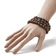 4Pcs 4 Style Natural Wenge Wood & Synthetic Hematite Beaded Stretch Bracelets Set for Women(BJEW-JB09156)-6