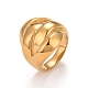 Ion Plating(IP) 304 Stainless Steel Textured Chunky Finger Ring for Men Women(RJEW-B040-03G)-1
