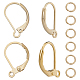40Pcs 2 Styles Brass Leverback Earring Findings(DIY-CN0002-85G)-1