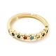 Colorful Cubic Zirconia Star Adjustable Ring(KK-H439-17G)-2