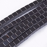 4mm Black Cube Non-magnetic Hematite Beads(G-Q527-4x4mm-1)