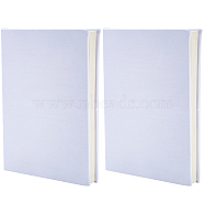 3Pcs Elastic Fabric Book Covers, Rectangle, White, 235x365x3mm, Inner Diameter: 142x40mm(DIY-CP0007-42A)