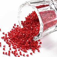 TOHO Hexagon Beads, Japanese Seed Beads, 15/0 Two Cut Glass Seed Beads, (45) Opaque Pepper Red, 15/0, 1.5x1.5x1.5mm, Hole: 0.5mm, about 170000pcs/bag(SEED-T2CUT-15-45)