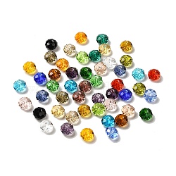 Glass Imitation Austrian Crystal Beads, Faceted, Rondelle, Mixed Color, 8x5~5.5mm, Hole: 1.2~1.5mm(GLAA-D015-01A)