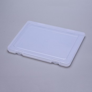 A4 Plastic File Boxes, Clear, 30.4x23.3x1.95cm